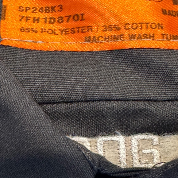 Men’s planet waves black short sleeve work shirt. button down. Size XL - Picture 6 of 6